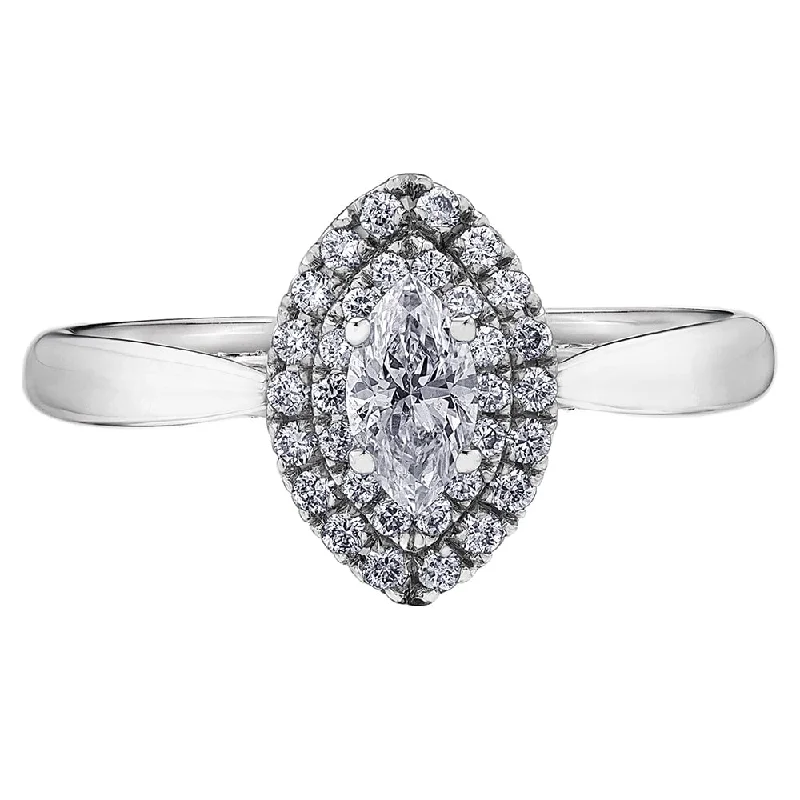 Cluster - Style Women's Diamond Rings with Multiple Small Diamonds Arranged in a Stunning PatternClassic Marquise Diamond Engagement Ring