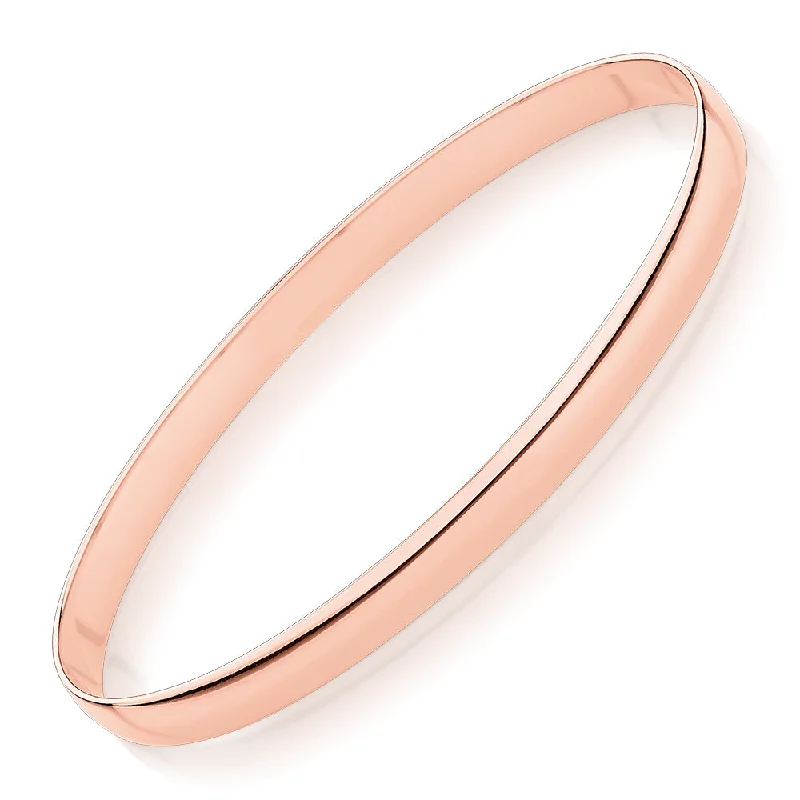 Pearl - Adorned Bangle Bracelets with Delicate Silver ChainsGolf bangle in 10 carat rose gold