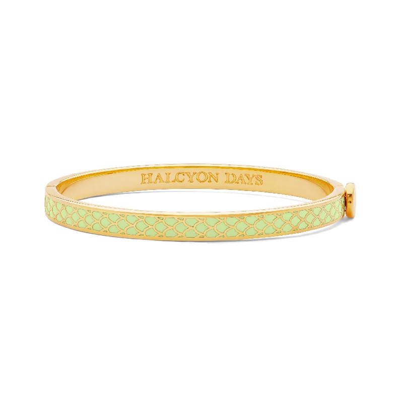 Clear Crystal - Embellished Bangles for a Sparkling and Elegant AppearanceSkinny Salamander Meadow & Gold Bangle