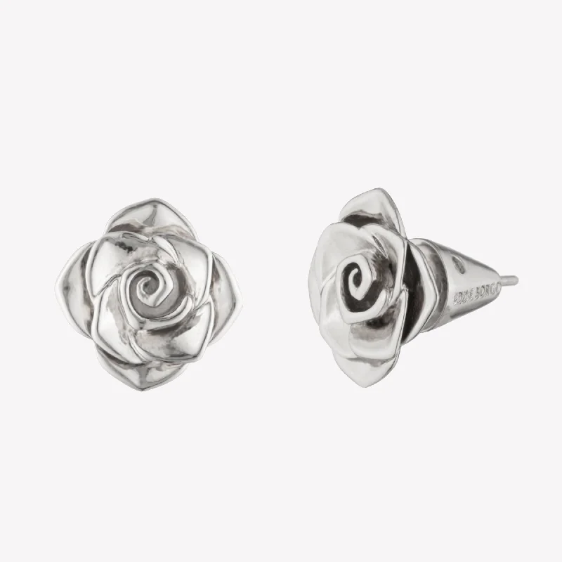 Adjustable - Back Crystal Stud Earrings in Clear for a Sparkling and Versatile PieceROSE STUD EARRINGS