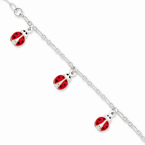 Chamm Bracelets for womenSterling Silver Enameled Baby Charm Bracelet