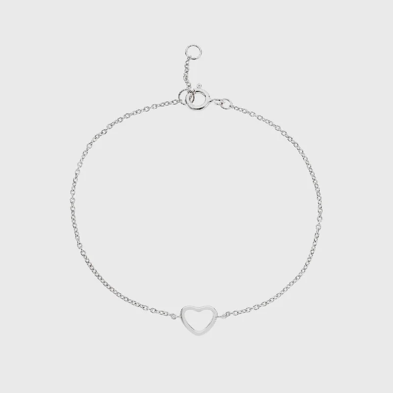 Bangle Bracelets with LED Lights for a Glowing and Trendy AccessoryVerona Silver Love Heart Bracelet