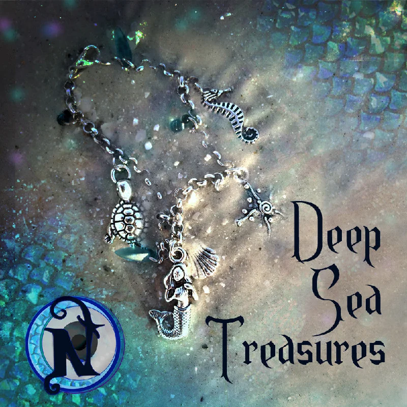 Chamm Bracelets with gemstonesDeep Sea Treasures NTIO Dark Seas Charm Bracelet