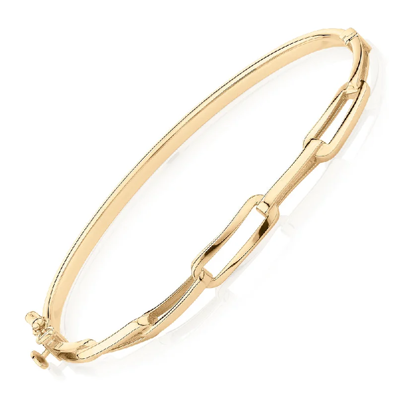 Children's Bangle Bracelets with Animal - Shaped Charms for a Cute AccessoryBangle in 10 carat yellow gold