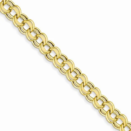 Chamm Bracelets for mindfulness14K Yellow Gold Lite Double Link Charm Bracelet