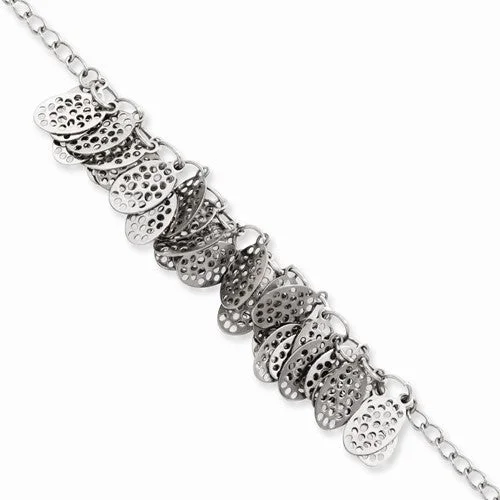 Affordable Chamm BraceletsStainless Steel Oval Dangles Bracelet