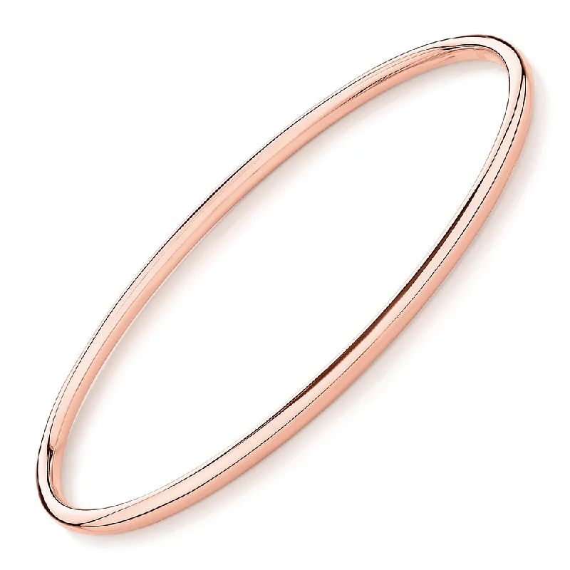 Men's Stainless Steel Bangle with Carbon Fiber Inlays for a Modern EdgeGolf bangle in 10 carat rose gold