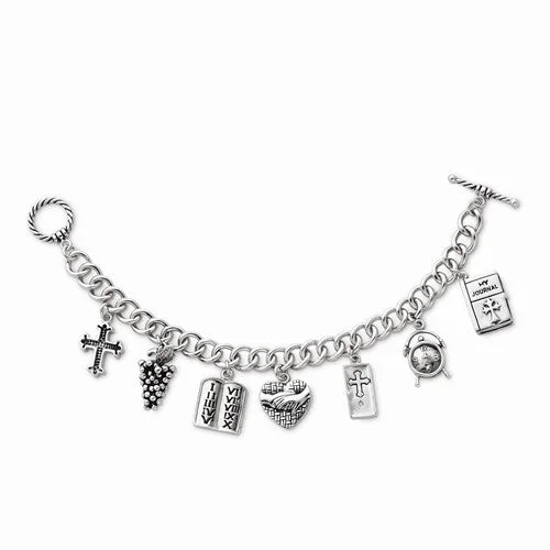 Chamm Bracelets with unique designsSterling Silver Answered Prayer Locket Bracelet