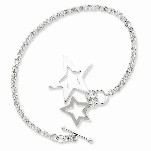 Chamm Bracelets for menSterling Silver Fancy Stars Bracelet