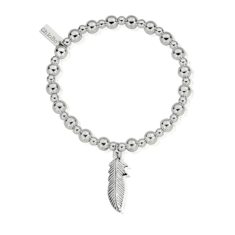 Chamm Bracelets with gemstonesMini Small Ball Feather Bracelet