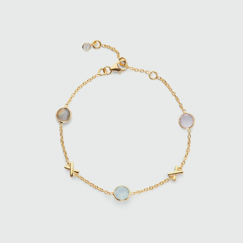 Stretch Bangle Bracelets with Elastic Cord for a Comfortable FitMiramar Power Up Gemstone & Gold Vermeil Bracelet