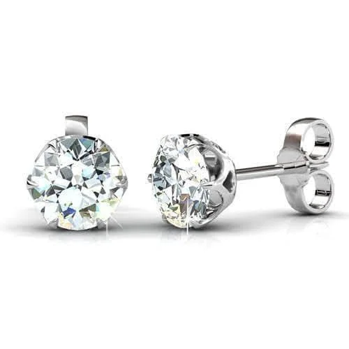 Glow - in - the - Dark Star Stud Earrings for a Mysterious and Night - Time - Friendly Accessory0.25-2.00 CT Round Cut Diamonds - Stud Earrings