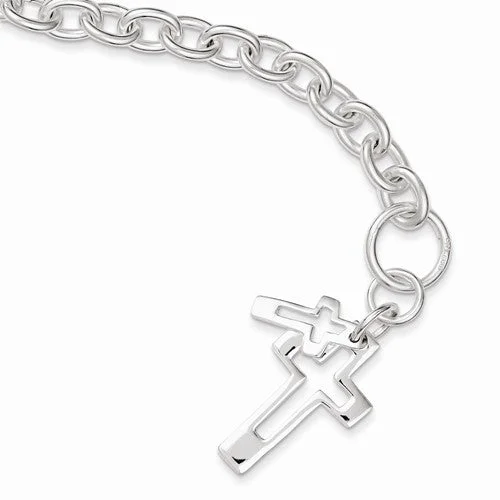 Chamm Bracelets for gift ideasSterling Silver Cross Bracelet