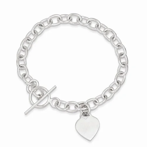 Chamm Bracelets with adjustable sizesSterling Silver Dangling Heart Charm Bracelet