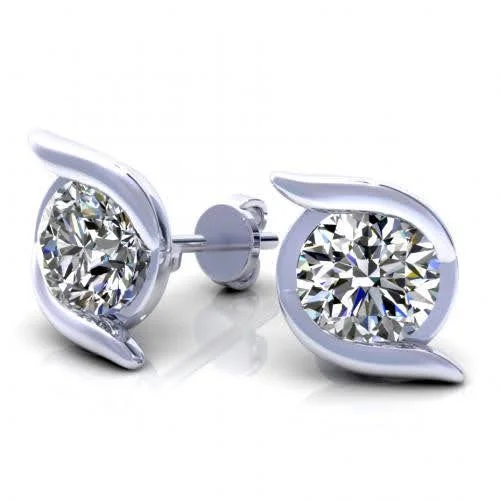 Kids' Plastic Animal - Shaped Stud Earrings in Bright Colors for a Fun and Safe AccessorySpecial 0.25CT Round Cut Diamond Stud Earrings in 14KT White Gold