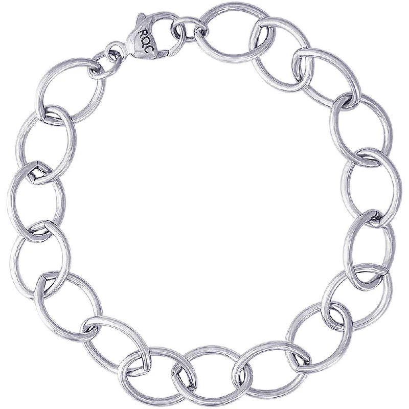 Luxury Chamm BraceletsRolo Charm Bracelet in Sterling Silver