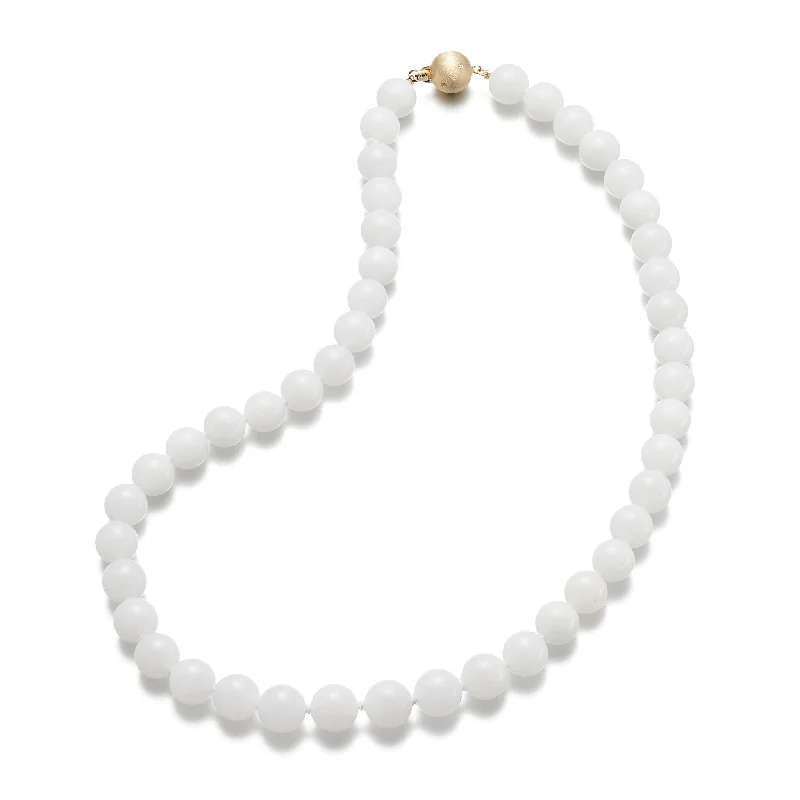 Diamond-cut chain necklaces for eleganceWhite Jade Necklace