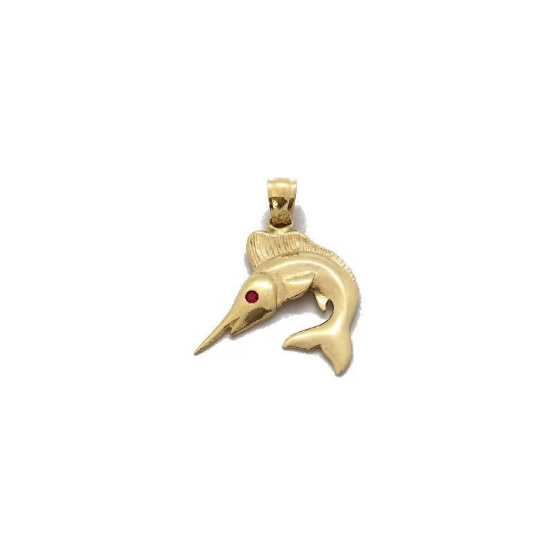 18K Gold - Plated Angel Wing Pendant for a Symbolic and Elegant AccessoryBarracuda CZ Pendant (14K)