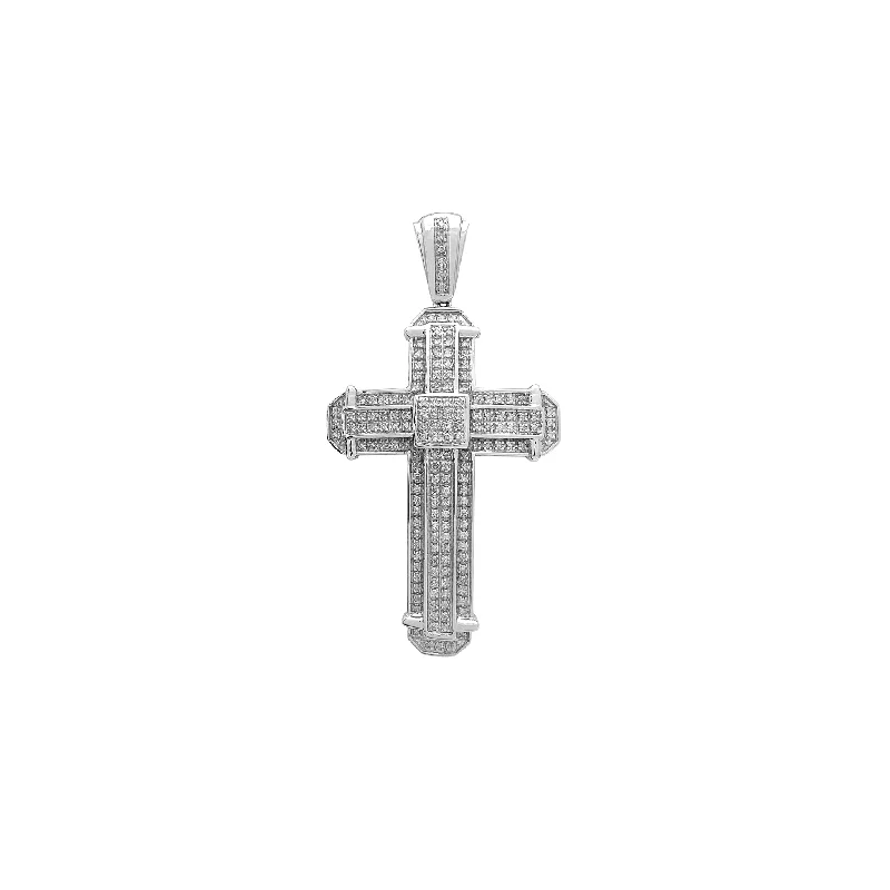 Zodiac sign pendants for astrology loversDiamond Pave Cross Pendant (10K)