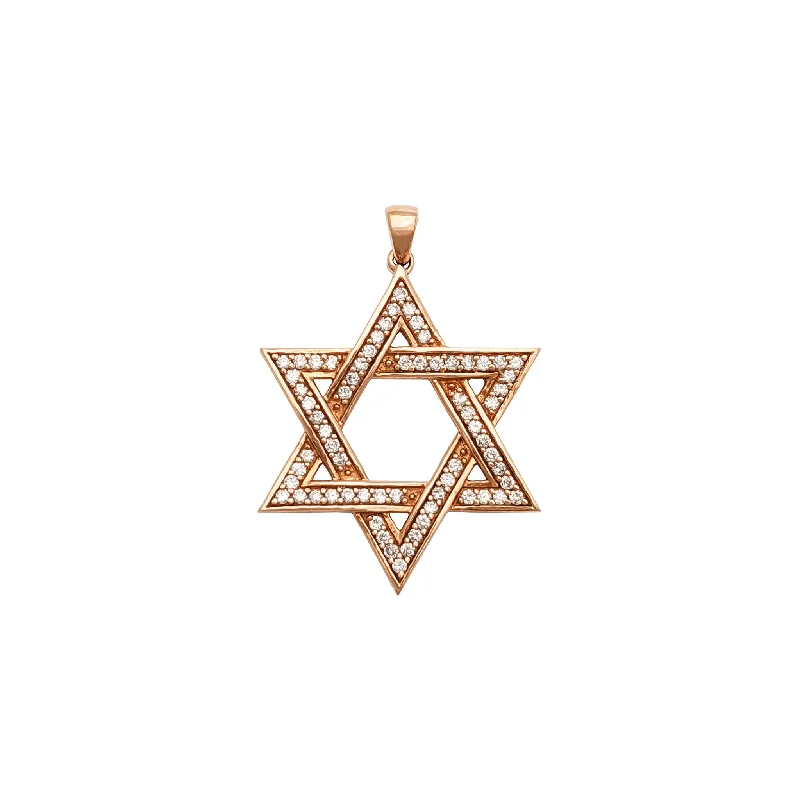 Military - Inspired Dog Tag Pendant with Engraved Service NumbersDiamond Star of David Pendant (14K)