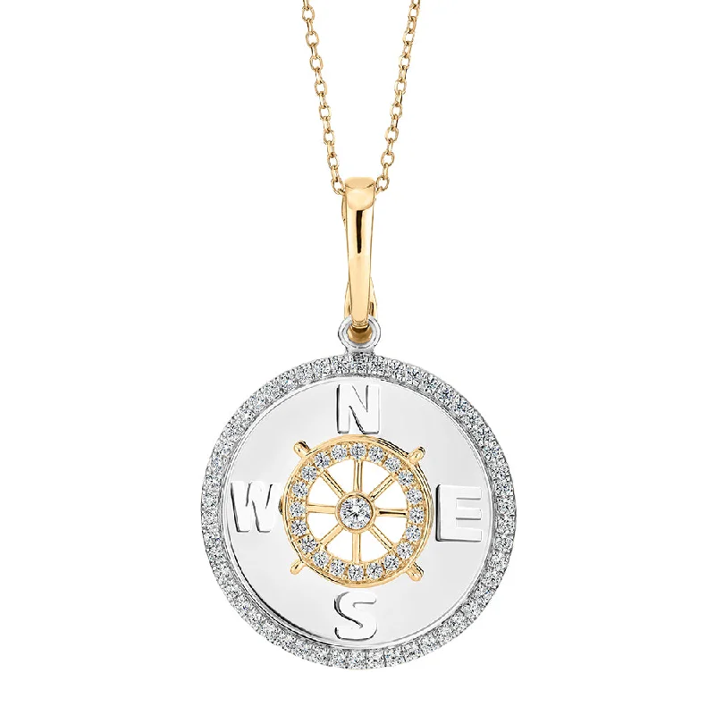 Custom engraved pendants for special occasionsFancy pendant with 0.36 carats* of diamond simulants in 10 carat yellow gold and sterling silver