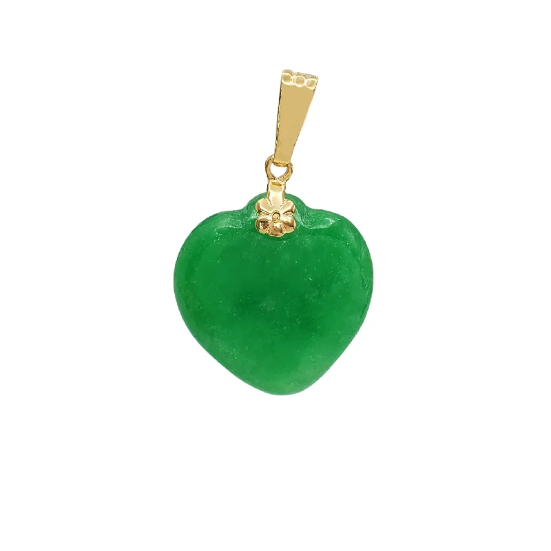 Rhinestone - Encrusted Crown Pendant for Little Girls' Dress - UpHeart Jade Pendant (14K)