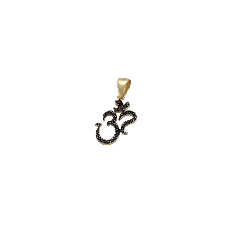 Military - Inspired Dog Tag Pendant with Engraved Service NumbersIcy Om Sign Pendant (14K)