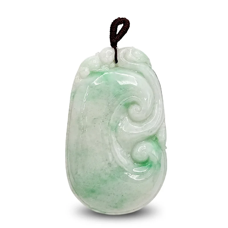 Long chain necklaces for layeringJade Ruyi Scepter Pendant