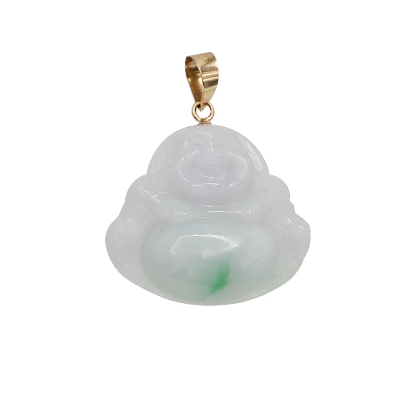 Enamel - Painted Owl Pendant in Vibrant Colors for a Playful LookLaughing Buddha Jade Pendant (14K)