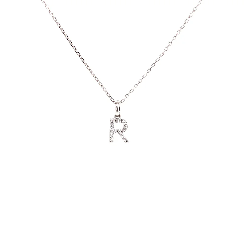 Gold-plated pendants for affordable luxuryMini Initial R