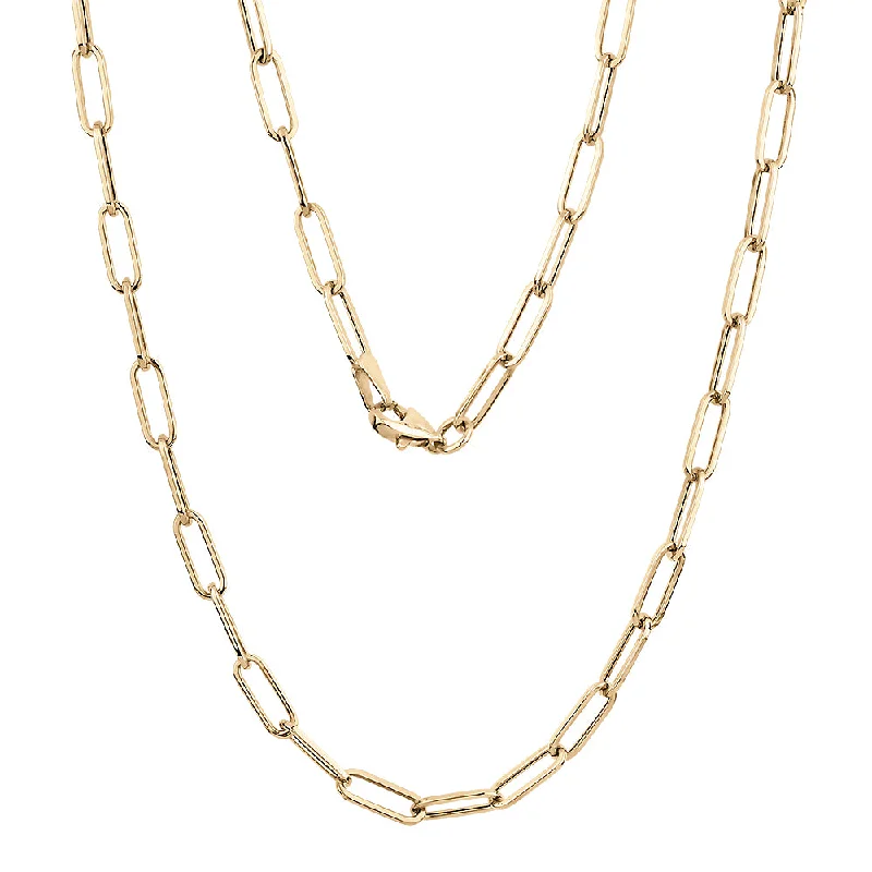 Diamond-cut chain necklaces for eleganceNecklace in 10 carat yellow gold