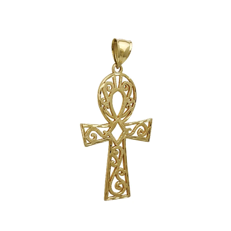 Hypoallergenic Titanium Infinity Symbol Pendant for Sensitive SkinEmbroidered Ankh Pendant (14K)