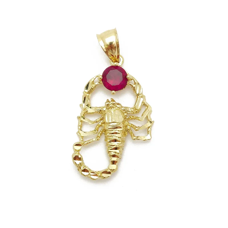 18K Gold - Plated Angel Wing Pendant for a Symbolic and Elegant AccessoryScorpion CZ Pendant (14K).