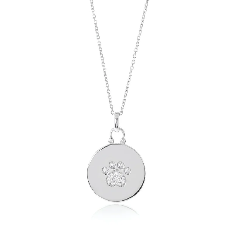 Moon phase pendants for celestial loversDiamond Paw Print Pendant Necklace