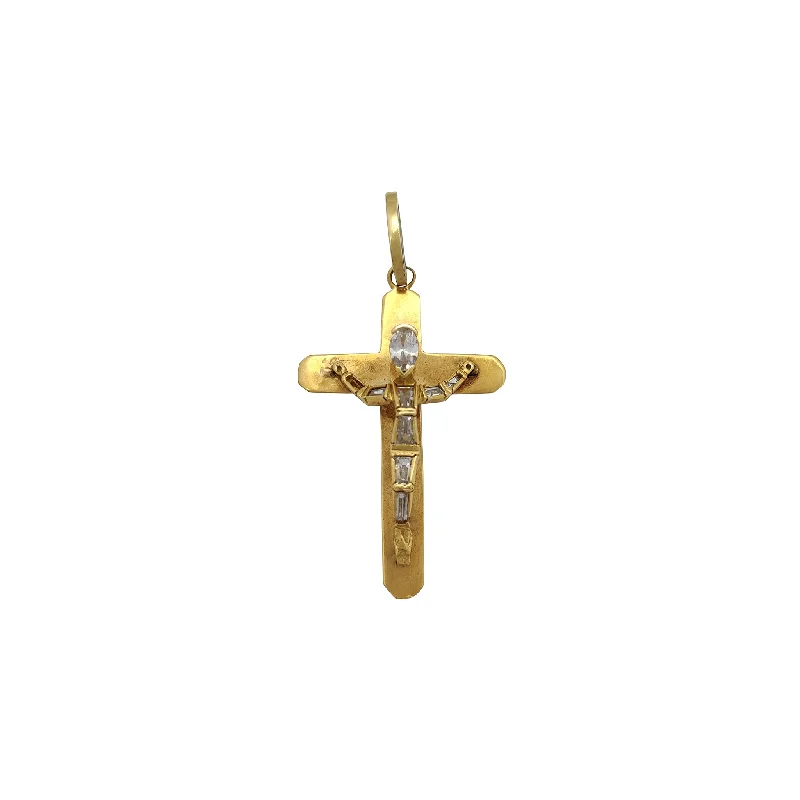 Vintage-inspired locket necklaces for herStone-set Crucifix Pendant (18K)