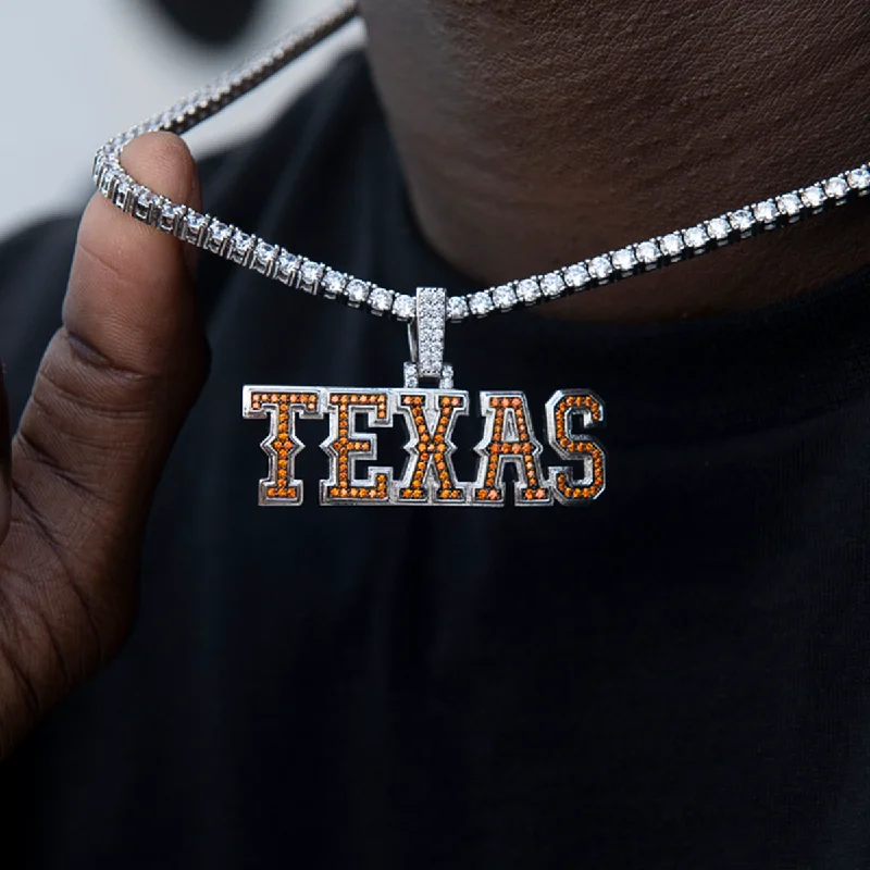 Delicate pearl necklaces for formal eventsTexas Longhorns Official NCAA Wordmark Pendant